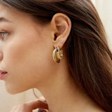 Two Way Earrings | gold