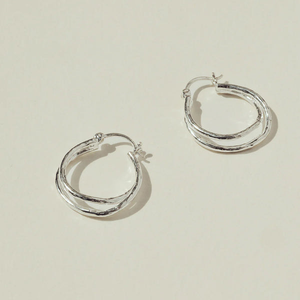 Zwei-Wege-Ohrringe | Silber