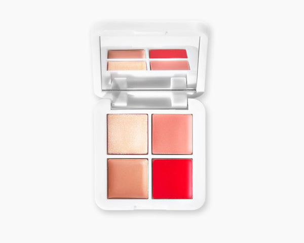 Lip2cheeck glow quad mini | blush + lipstick palette